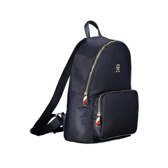 Tommy Hilfiger Blue Polyester Backpack Backpacks